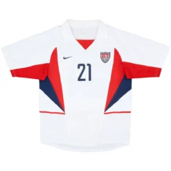 Alternative view of Donovan #21 Retro USA Home Jersey World Cup 2002