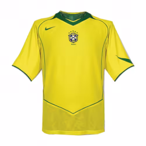 ADRIANO #7 Retro Brazil Home Jersey 2004 - Image 3