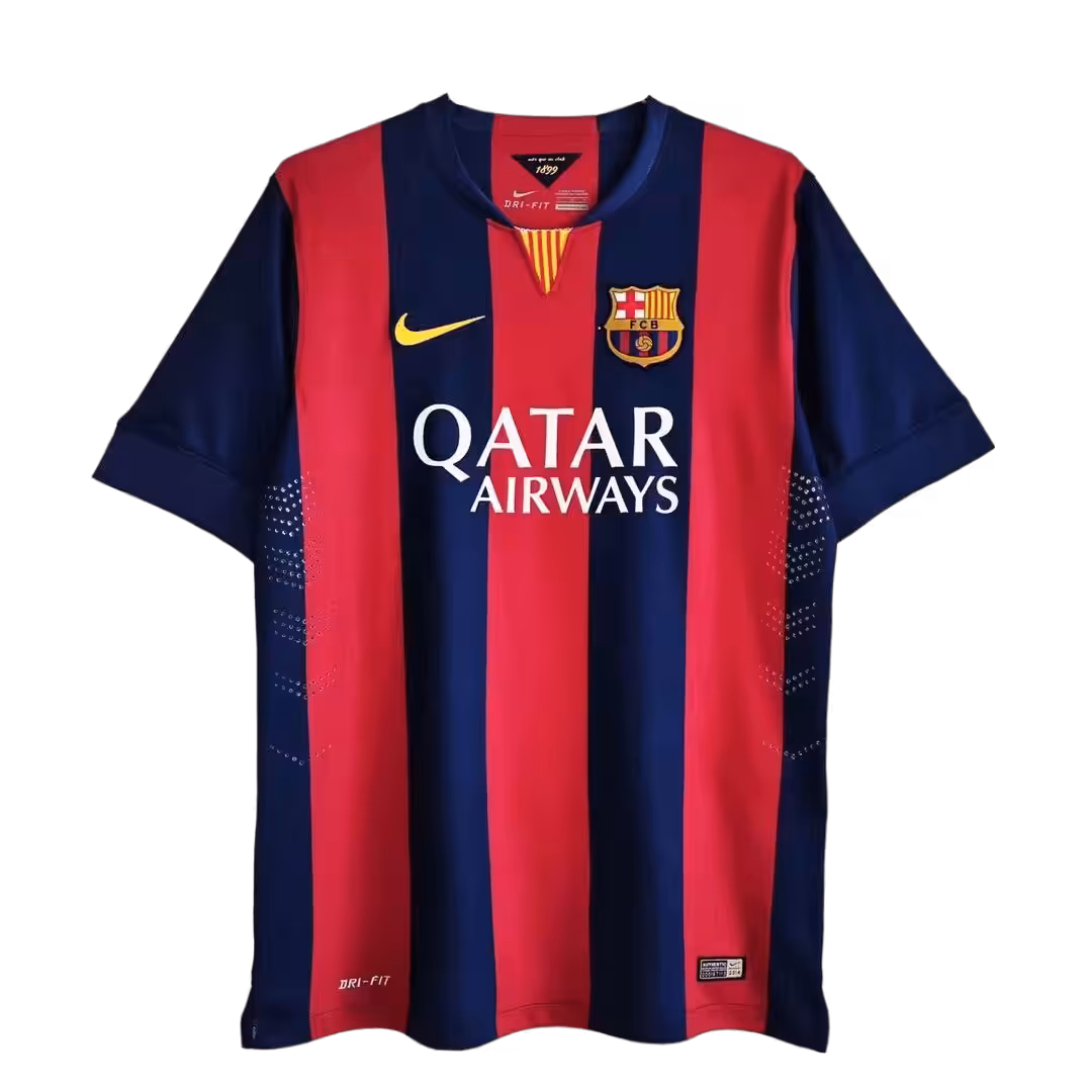 Neymar Jr #11 Retro Barcelona Home Jersey 2014/15 - Image 3