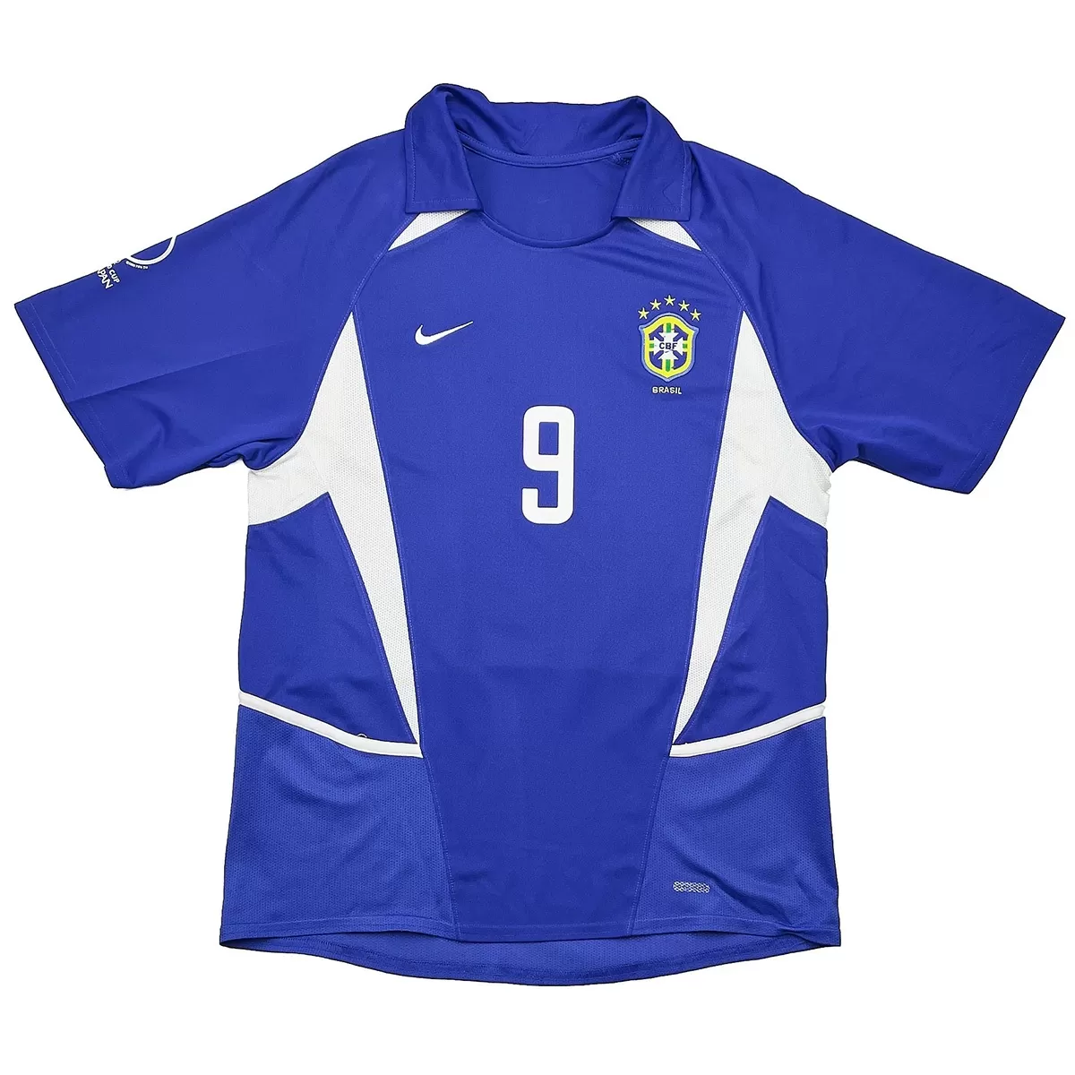 Ronaldo #9 Retro Brazil Away Jersey World Cup 2002 - Image 4