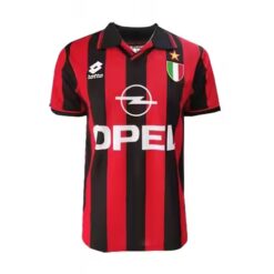Alternative view of BAGGIO #18 Retro AC Milan Home Jersey 1996/97