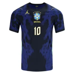 Alternative view of Neymar Jr. #10 Brazil Away Jersey World Cup 2026