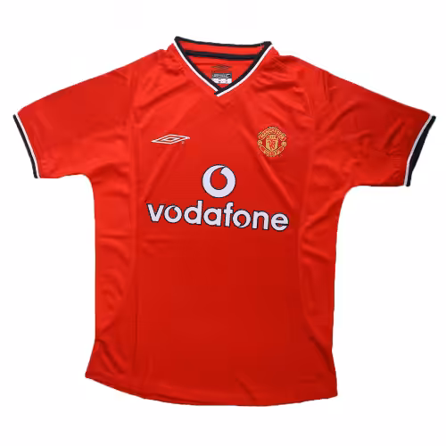 BECKHAM #7 Retro Manchester United Home Jersey 2000/02 - Image 4