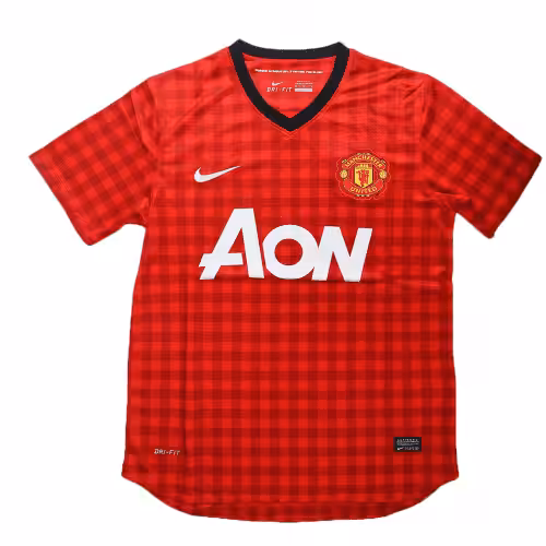 ROONEY #10 Retro Manchester United Home Jersey 2012/13 - Image 4