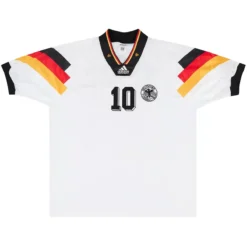 Alternative view of MATTH?US #10 Retro Germany Home Jersey 1992