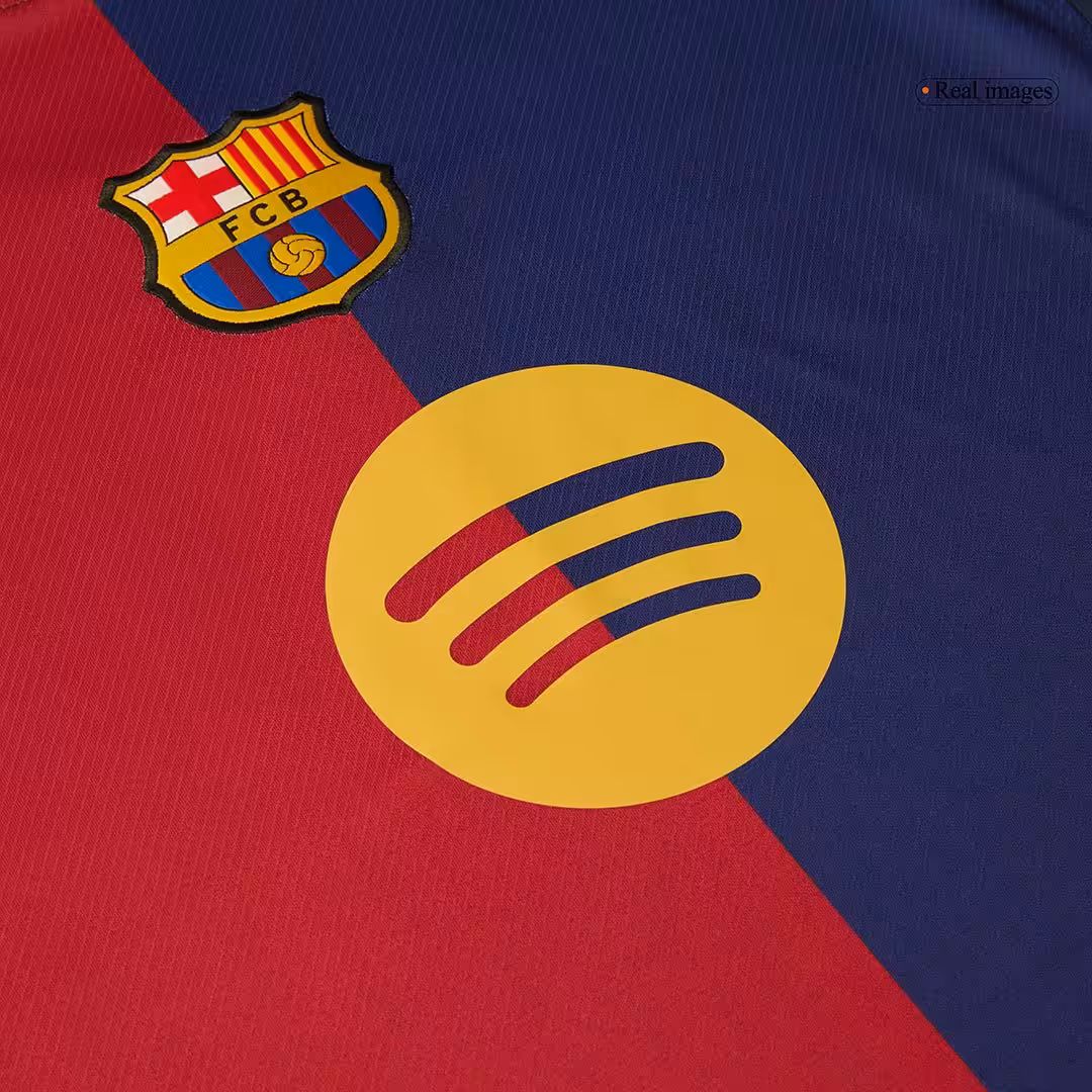 Barcelona 125th Anniversary Spotify Logo Without Text Home Jersey 2024/25 - Image 4