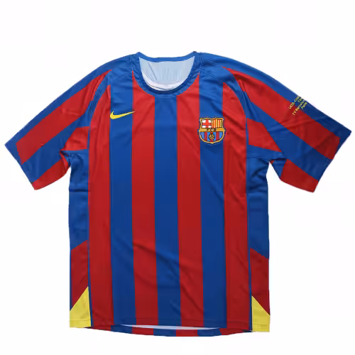 Ronaldinho #10 Retro Barcelona UCL Final Home Jersey 2005/06 - Image 2