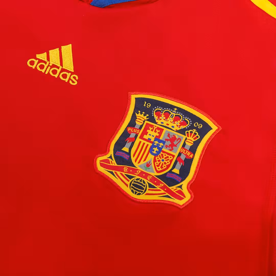 XAVI #8 Retro Spain Home Jersey 2010 - Image 4