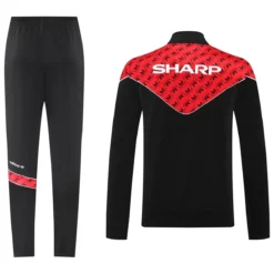Alternative view of Manchester United Training Tracksuit Kit Red&Black 2025/26