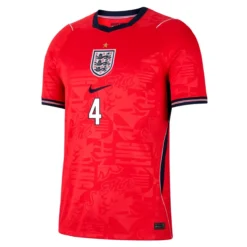 Alternative view of Rice #4 England Away Jersey World Cup 2026