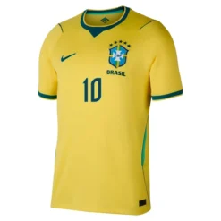 Alternative view of Neymar Jr. #10 Brazil Home Jersey World Cup 2026