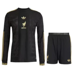 Mexico Third Long Sleeve Jersey Kit Gold Cup Player Version 2025