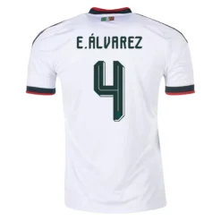E.áLVAREZ #4 Mexico Away Jersey World Cup 2026