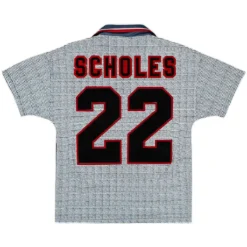 Scholes #22 Retro Manchester United Away Jersey 1995/96