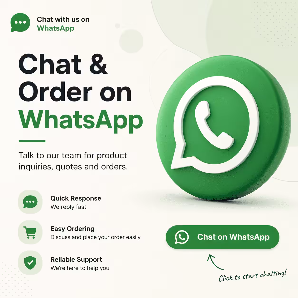 Special Payment Link / WhatsApp Order