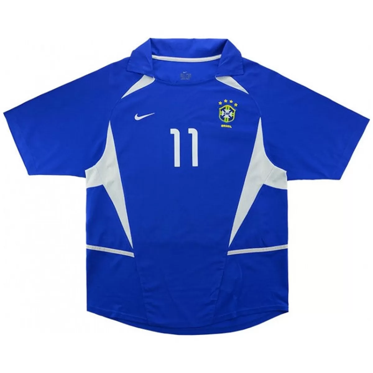 Ronaldinho #11 Retro Brazil Away Jersey World Cup 2002 - Image 4