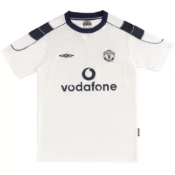 Alternative view of BECKHAM #7 Retro Manchester United Away Jersey 2000/01