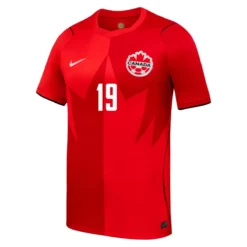 Alternative view of Davies #19 Canada Home Jersey World Cup 2026