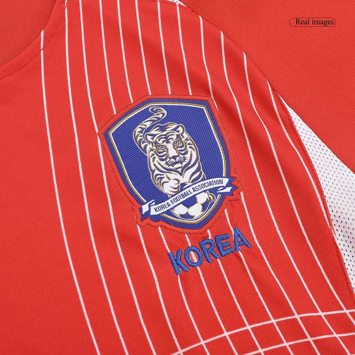 D H KIM #8 Retro South Korea Home Jersey 2002 - Image 4