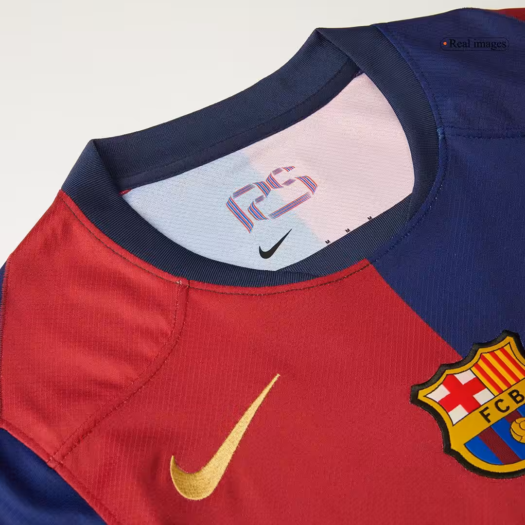Barcelona 125th Anniversary Spotify Logo Without Text Home Jersey 2024/25 - Image 3