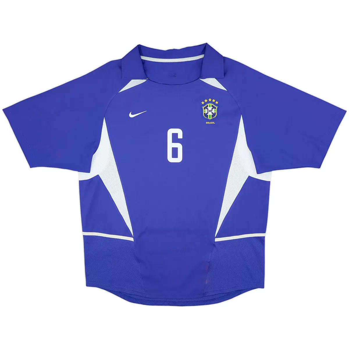 R.Carlos #6 Retro Brazil Away Jersey World Cup 2002 - Image 4
