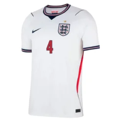 Alternative view of Rice #4 England Home Jersey World Cup 2026