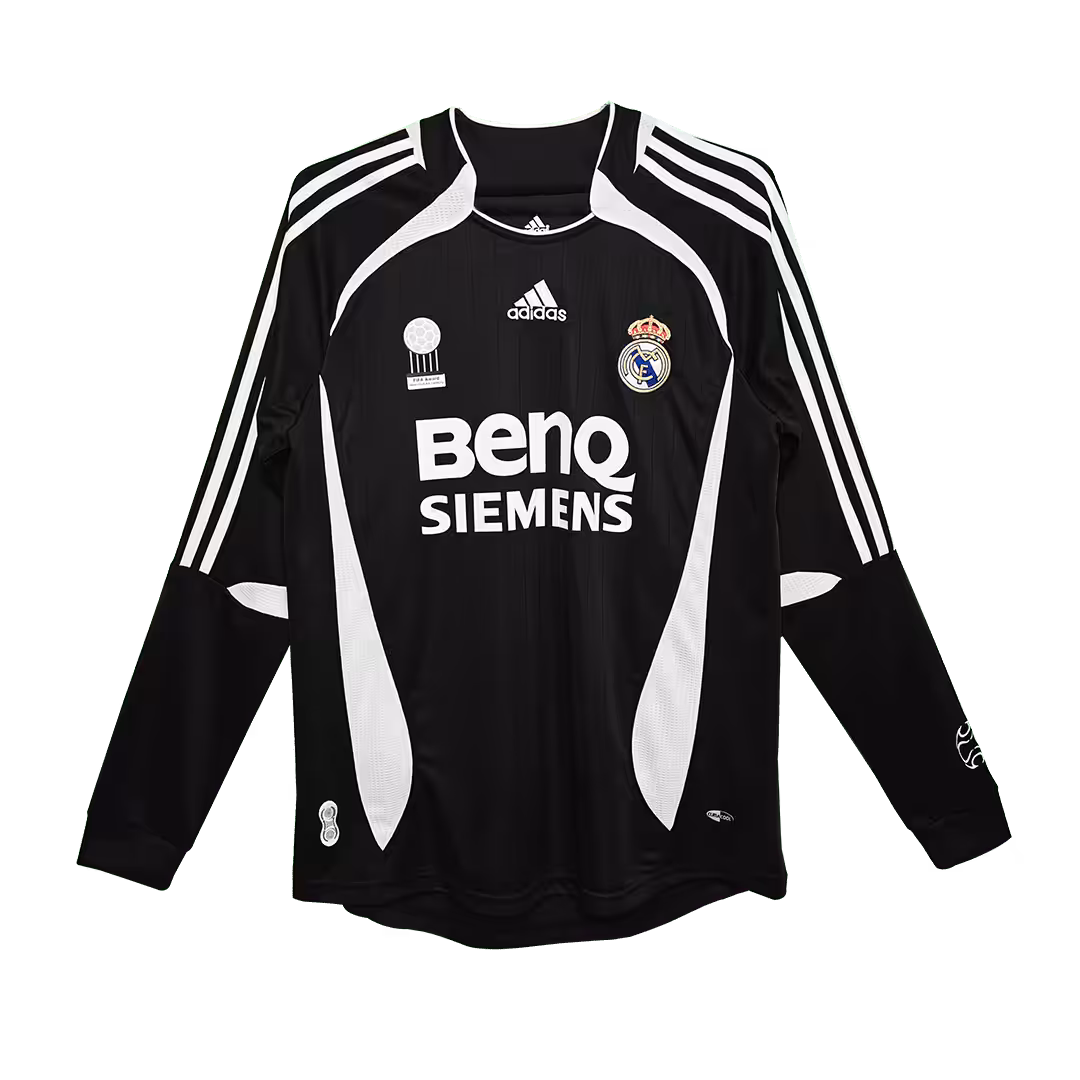 Retro Real Madrid Away Long Sleeve Jersey 2006/07