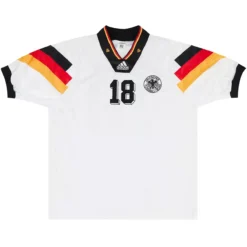 Alternative view of KLINSMANN #18 Retro Germany Home Jersey 1992