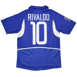 Rivaldo #10 Retro Brazil Away Jersey World Cup 2002