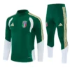 Italy 1/4 Zipper Sweat Kit(Top+Pants) Green 2026 | KK Jersey