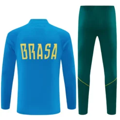Brazil 1/4 Zipper Sweat Kit(Top+Pants) Lake blue 2026 | KK Jersey
