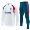 Portugal 1/4 Zipper Sweat Kit(Top+Pants) White 2026 | KK Jersey