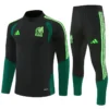 Mexico 1/4 Zipper Sweat Kit(Top+Pants) Black 2026 | KK Jersey