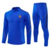 France 1/4 Zipper Sweat Kit(Top+Pants) Blue 2026 | KK Jersey
