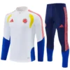 Colombia 1/4 Zipper Sweat Kit(Top+Pants) White 2026 | KK Jersey