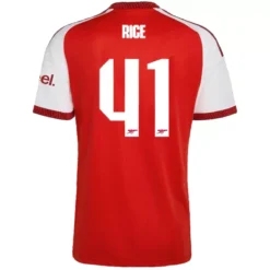 Rice #41 Arsenal Home Jersey 2026/27 - UCL Font