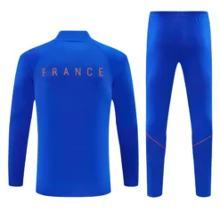 France 1/4 Zipper Sweat Kit(Top+Pants) Blue 2026 | KK Jersey