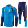 Spain 1/4 Zipper Sweat Kit(Top+Pants) Lake blue 2026 | KK Jersey