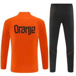 Netherlands 1/4 Zipper Sweat Kit(Top+Pants) Orange 2026 | KK Jersey