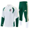 Italy 1/4 Zipper Sweat Kit(Top+Pants) Whtie 2026 | KK Jersey