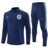 England 1/4 Zipper Sweat Kit(Top+Pants) Blue 2026 | KK Jersey