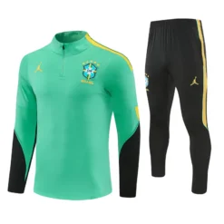 Brazil 1/4 Zipper Sweat Kit(Top+Pants) Green 2026