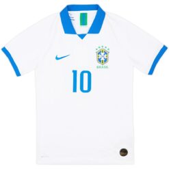 NEYMAR JR #10 Retro Brazil Away Jersey 2019