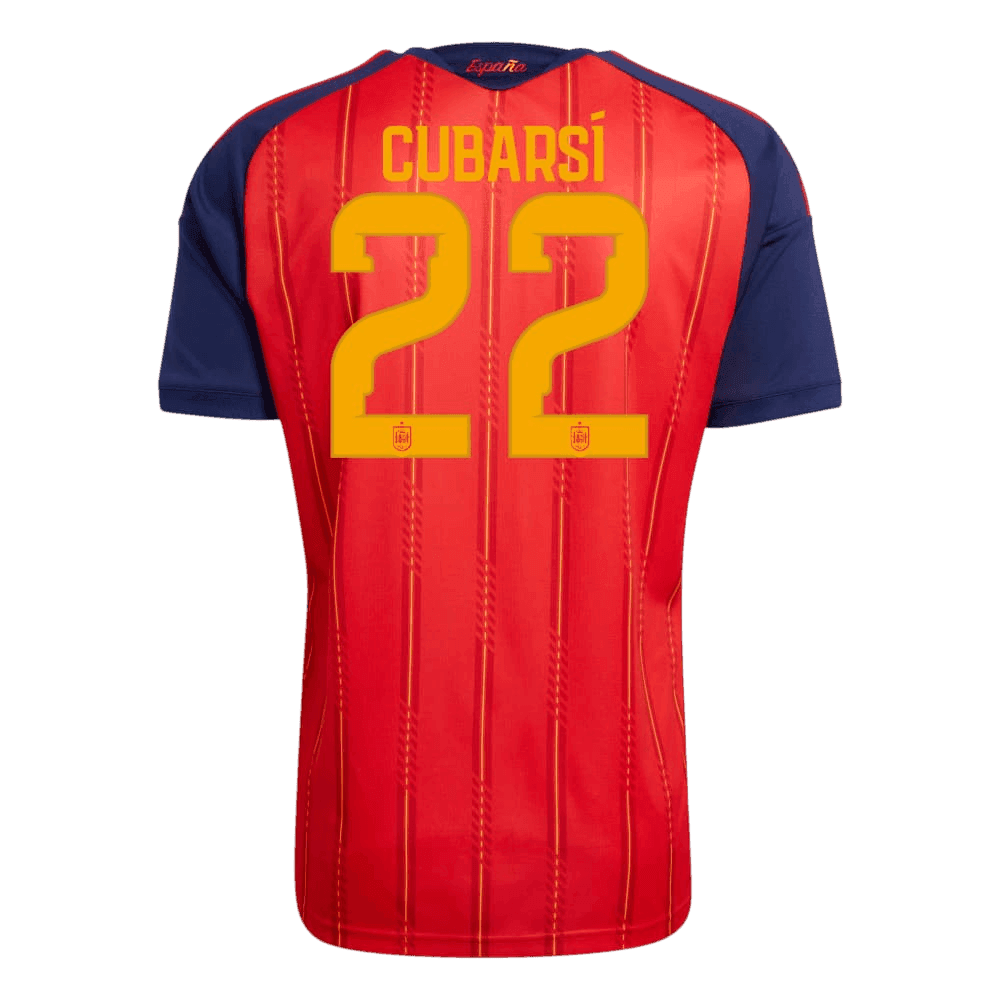 CUBARSÍ #22 Spain Home Winners 2 Star Jersey 2026 CUBARSÍ #22 Spain Home Winners 2 Star Jersey 2026 alternate view 1