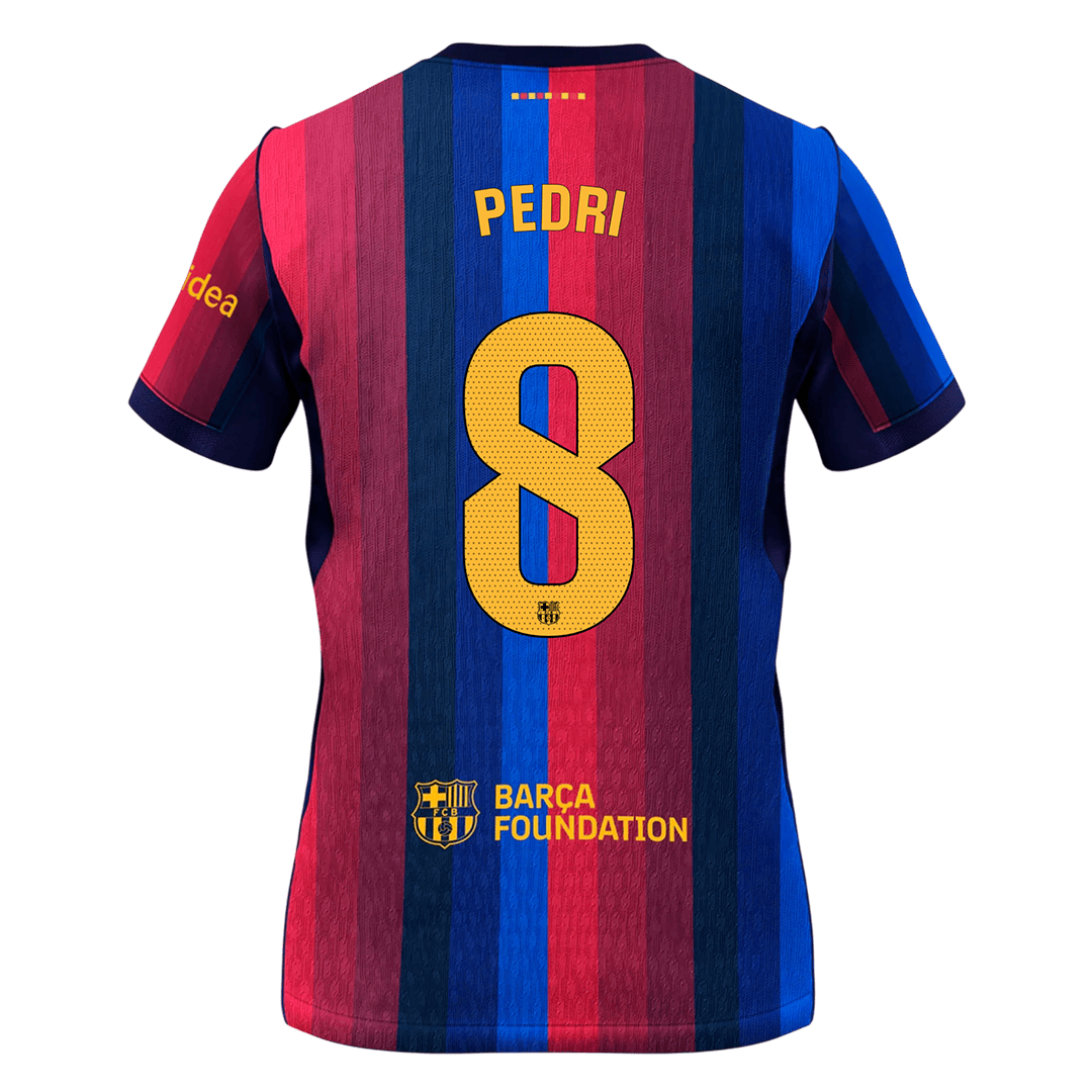 PEDRI #8 Barcelona Home Jersey 2026/27 PEDRI #8 Barcelona Home Jersey 2026/27 front view