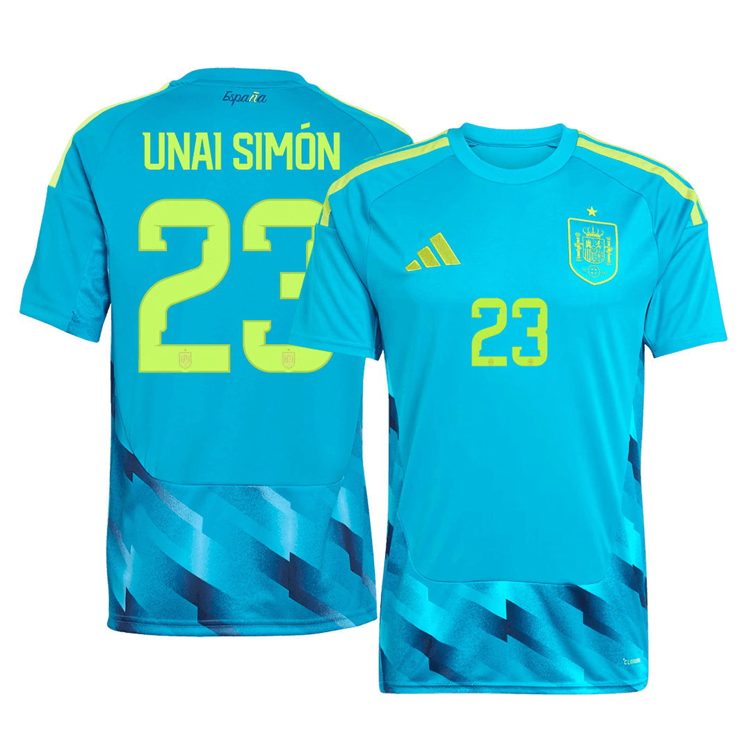 UNAI SIMÓN #23 Spain Goalkeeper Jersey World Cup 2026 UNAI SIMÓN #23 Spain Goalkeeper Jersey World Cup 2026 alternate view 2
