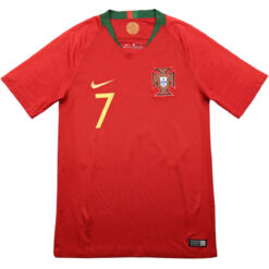 Ronaldo #7 Retro Portugal Home Jersey World Cup 2018