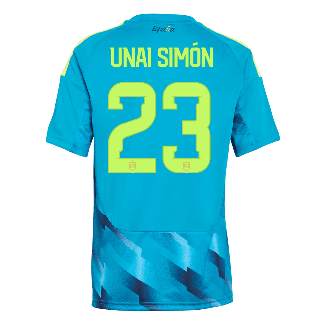 UNAI SIMÓN #23 Spain Goalkeeper Jersey World Cup 2026 UNAI SIMÓN #23 Spain Goalkeeper Jersey World Cup 2026 front view