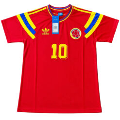 VALDERRAMA #10 Retro Colombia Away Jersey 1990