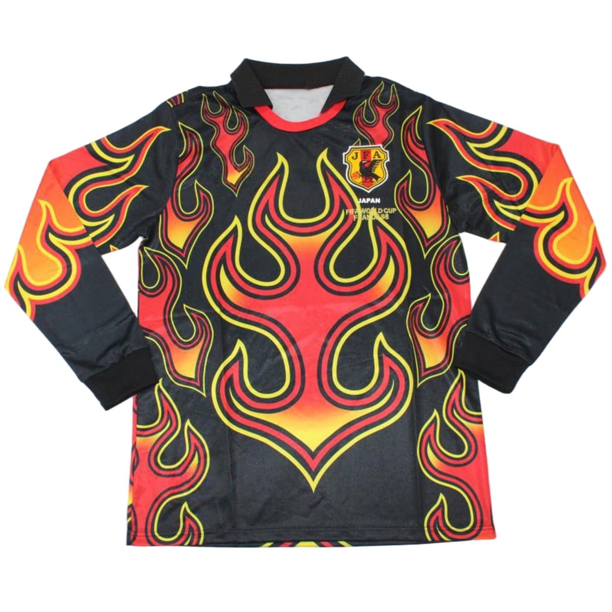 Retro Japan Goalkeeper Long Sleeve Jersey Orange World Cup 1998 Retro Japan Goalkeeper Long Sleeve Jersey Orange World Cup 1998 sleeve detail